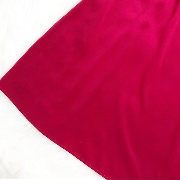 Southern Tide Christine Cranberry Silk swing dress - Picture 6 of 8